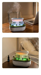 Aroma Humidifier Raindrop Air Humidifier Colorful Light White Noise Essemtial Oil Diffuser Home Ultrasonic Fragrance Diffuser - NeuroLense™