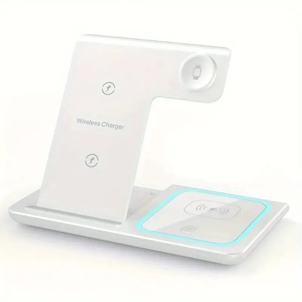 High Quality 3 in 1 Wireless Charger Portable Blue Light Indicator Fast Charging Station Foldable Charging Dock - NeuroLense™