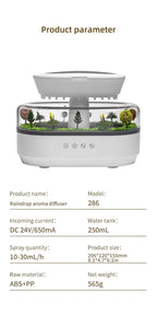 Aroma Humidifier Raindrop Air Humidifier Colorful Light White Noise Essemtial Oil Diffuser Home Ultrasonic Fragrance Diffuser - NeuroLense™