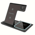 High Quality 3 in 1 Wireless Charger Portable Blue Light Indicator Fast Charging Station Foldable Charging Dock - NeuroLense™