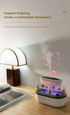 Aroma Humidifier Raindrop Air Humidifier Colorful Light White Noise Essemtial Oil Diffuser Home Ultrasonic Fragrance Diffuser - NeuroLense™
