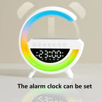Bluetooth Speaker Colorful Ambient Light Alarm Clock Wireless Charging Night Light Multi - function Desktop Bluetooth Speaker. - NeuroLense™
