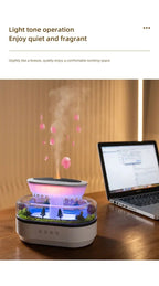 Aroma Humidifier Raindrop Air Humidifier Colorful Light White Noise Essemtial Oil Diffuser Home Ultrasonic Fragrance Diffuser - NeuroLense™